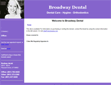 Tablet Screenshot of broadwaydental.com